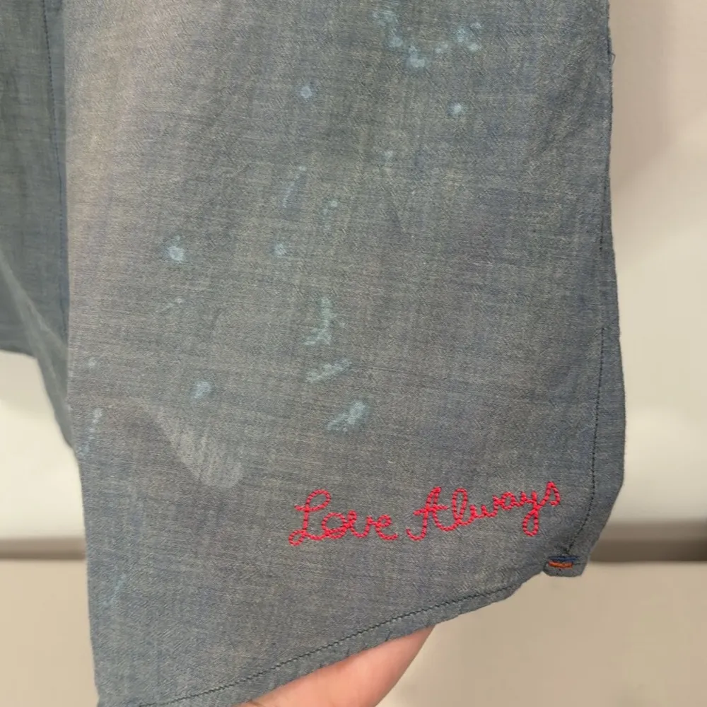 Sundry Casual Button Down Shirt Short Sleeve Size 2 (Medium) EUC - Image 4