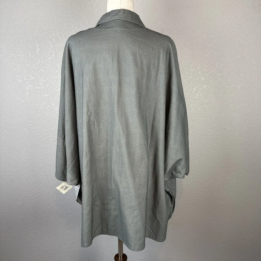 Cupcake International Lagenlook Oversized Jacket OS Cotton Cloud Sun Mountain Size undefined - Image 7