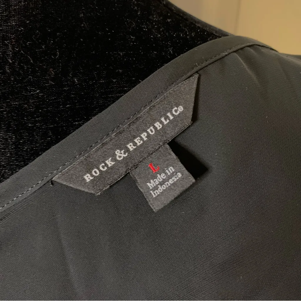 Rock & Republic Black Studded Blouse - Image 6