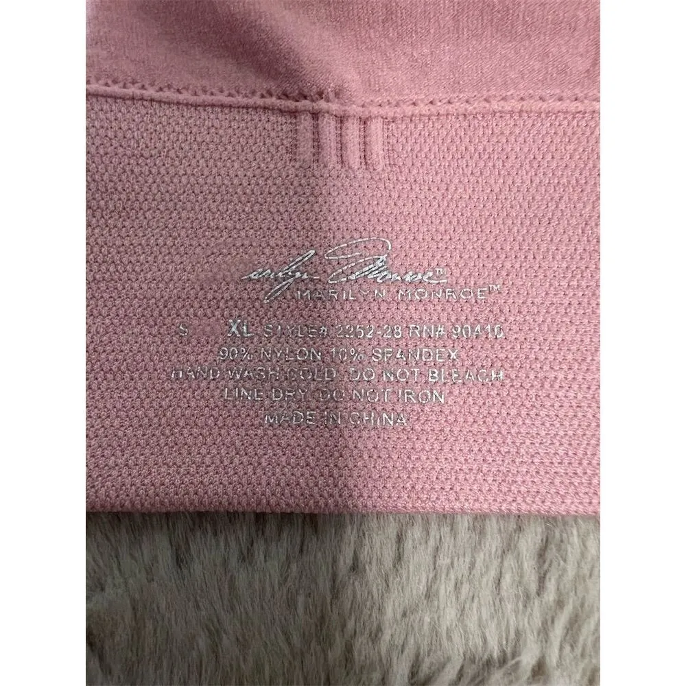 Marilyn Monroe Women's Lace Racerback Bralette Pink XL Adjustable Straps - Image 4