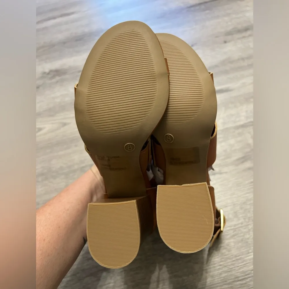 Charlotte Russe Chunky Block Strappy Heels - Image 6