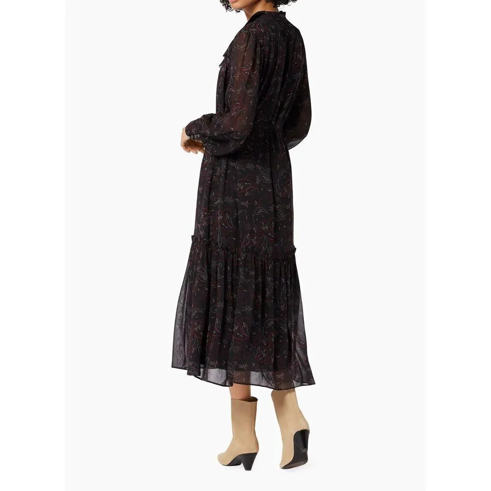 Joie NWT Roussel Paisley-Print silk Midi Dress plus size 2X - Image 4