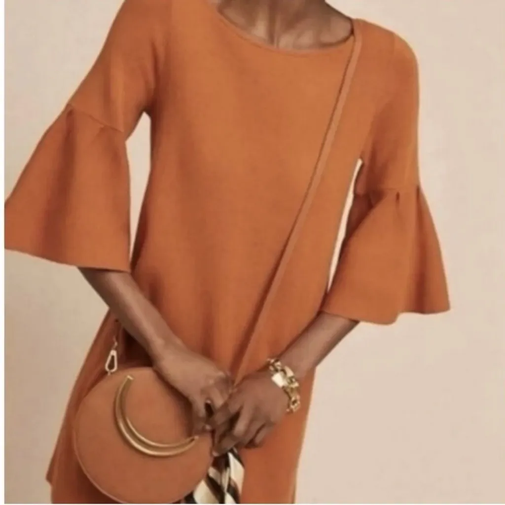 Moth Anthropologie Chester Bell Sleeve Tunic Sweater Dress - Image 5