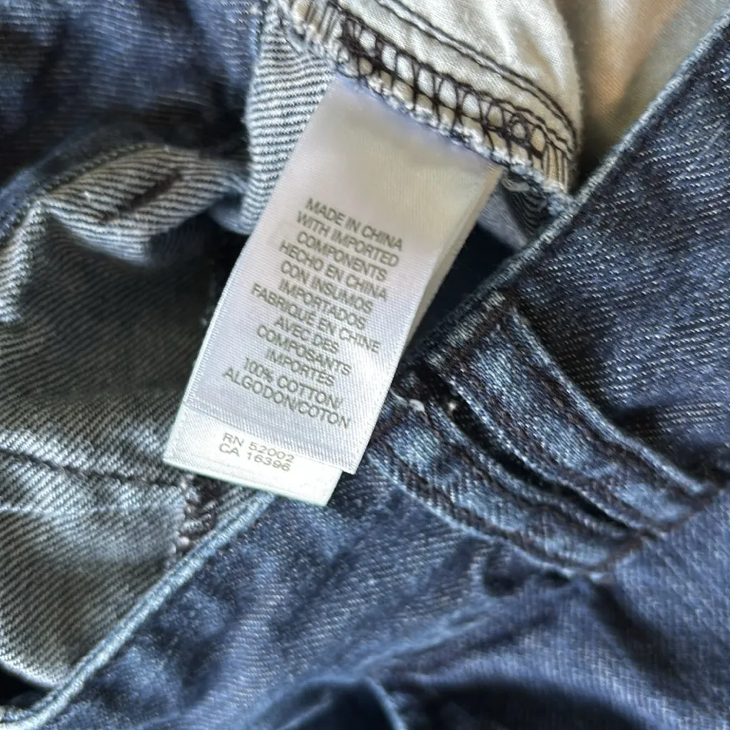 Liz Claiborne Deep Indigo Relaxed Wide Leg Jeans Audra Size 10 Business Casual - Image 12