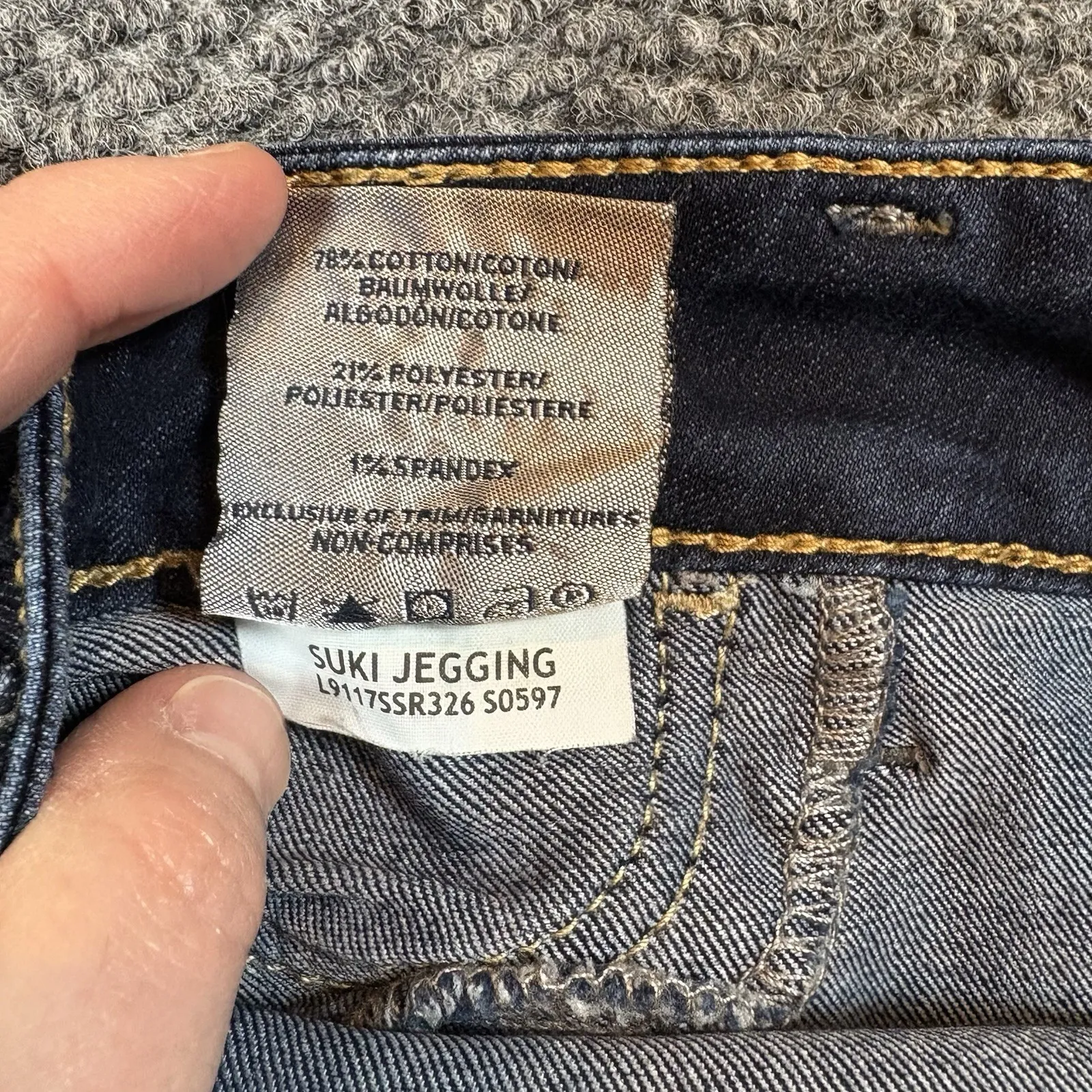 Silver Jegging Jeans Womens 29 Blue Suki Legging Dark Skinny Low Rise Stretch - Image 11