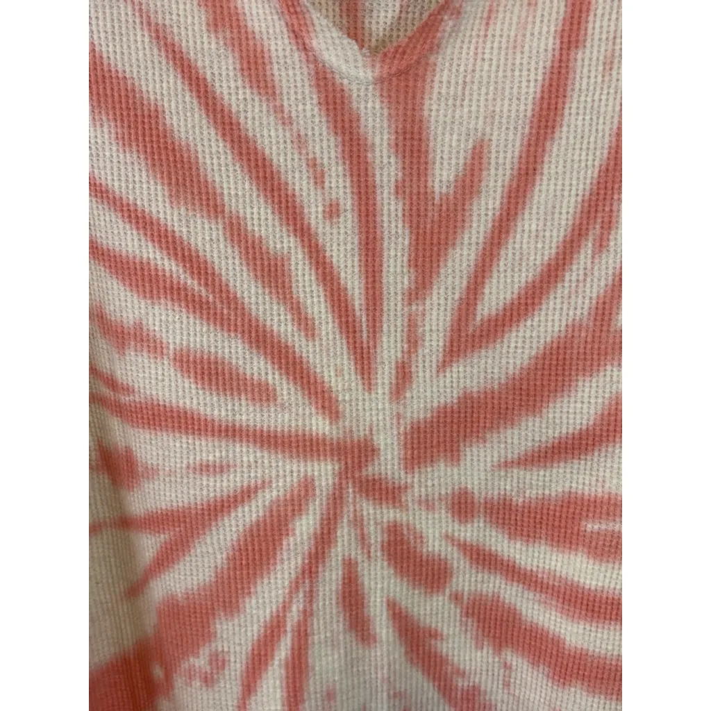 Women's Fantastic Fawn Long Sleeve Tee L Off-White Coral Tie-Dye - Image 6