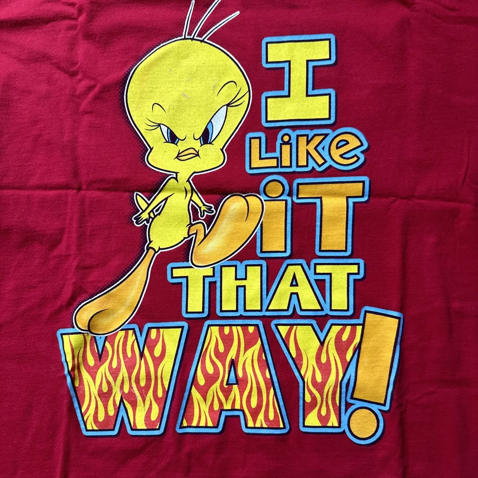 Vintage Women Tweety Bird T Shirt 3XL Looney Tunes Double Sided Warner Bros Red Size undefined - Image 14