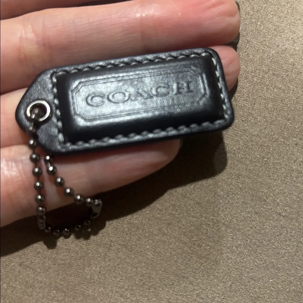 Coach  Leather Tag Keychain - Image 2