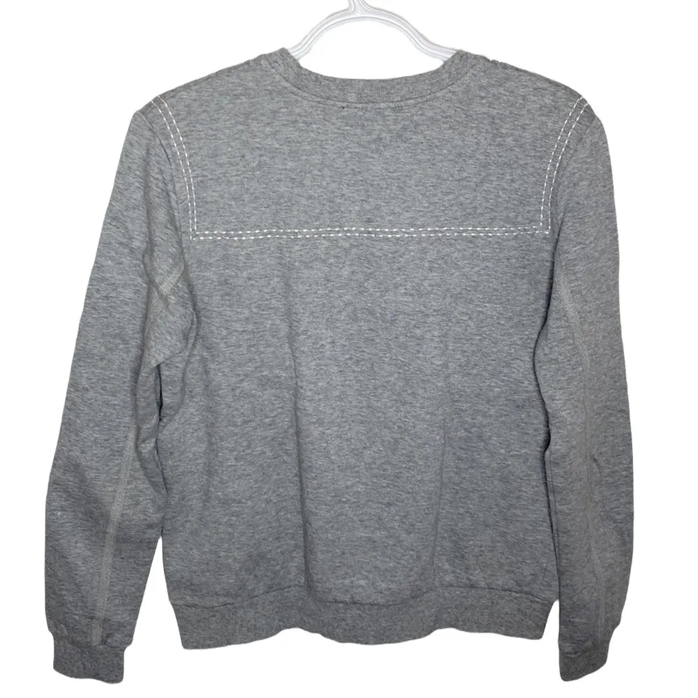 Forever 21 grey fleece lined stitched sweatshirt size S - Image 11