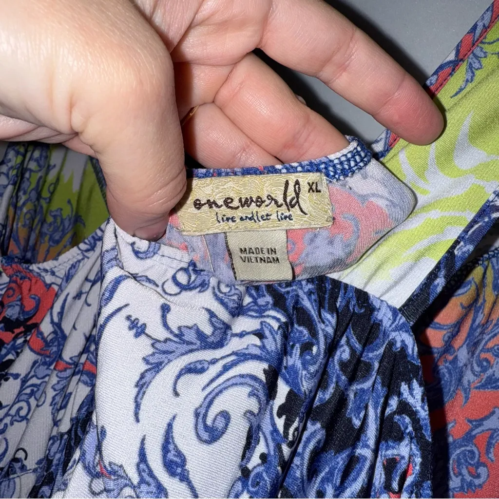 OneWorld Sleeveless Maxi Dress‎ Floor Length Stretchy - Image 6