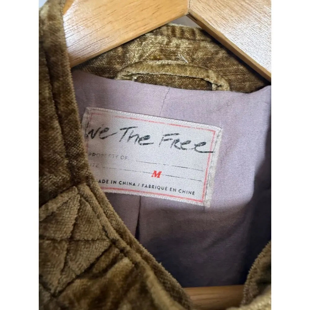 Free People Dusk Till Dawn Velvet Jacket Women’s Sz. M - Image 4