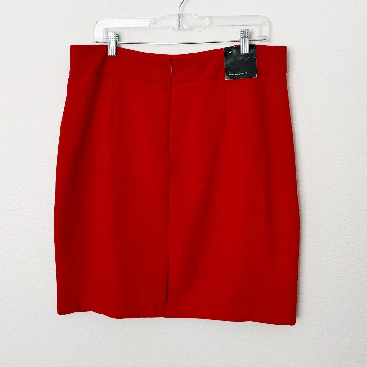 [Banana Republic] Red White Racing Stripe Pencil Skirt Work Career NWT Size 14 - Image 2