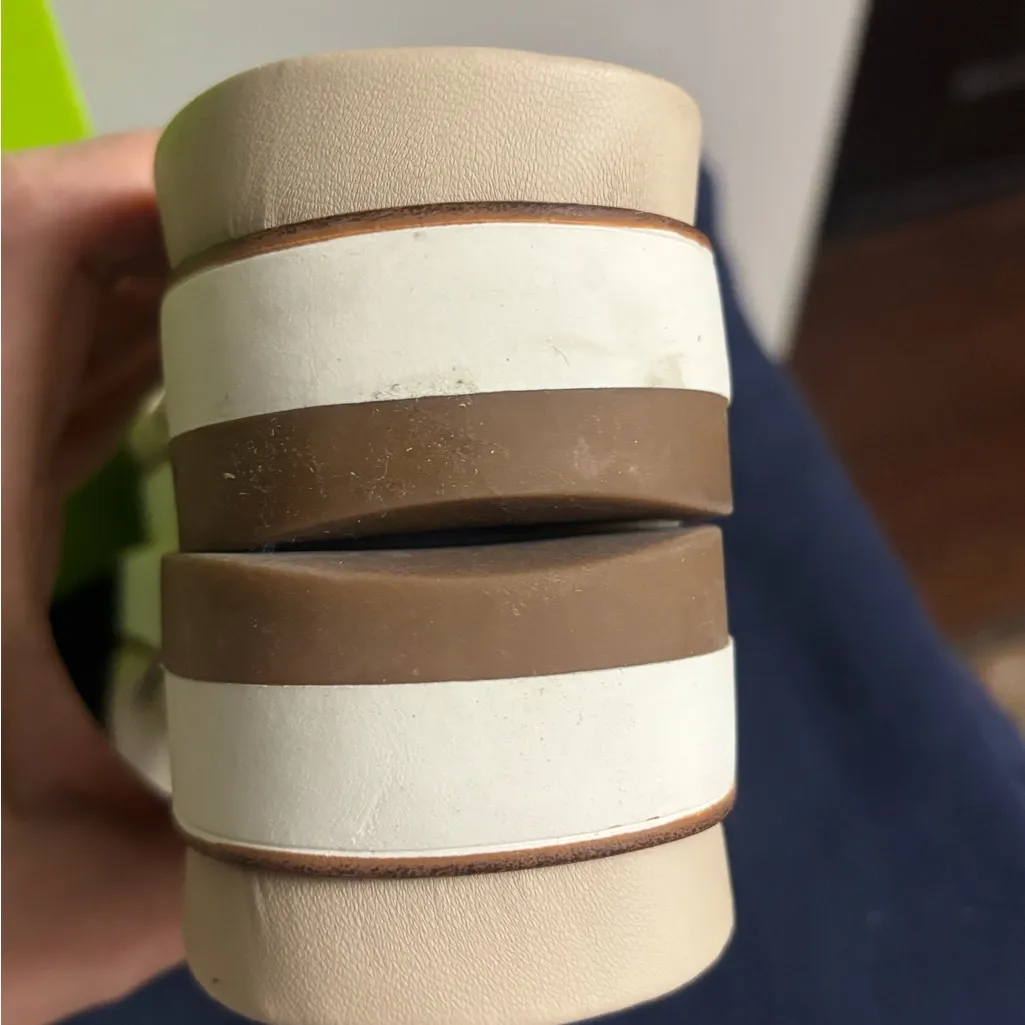 Sam Edelman Ariane Platform Slide Sandal ivory leather - Image 9