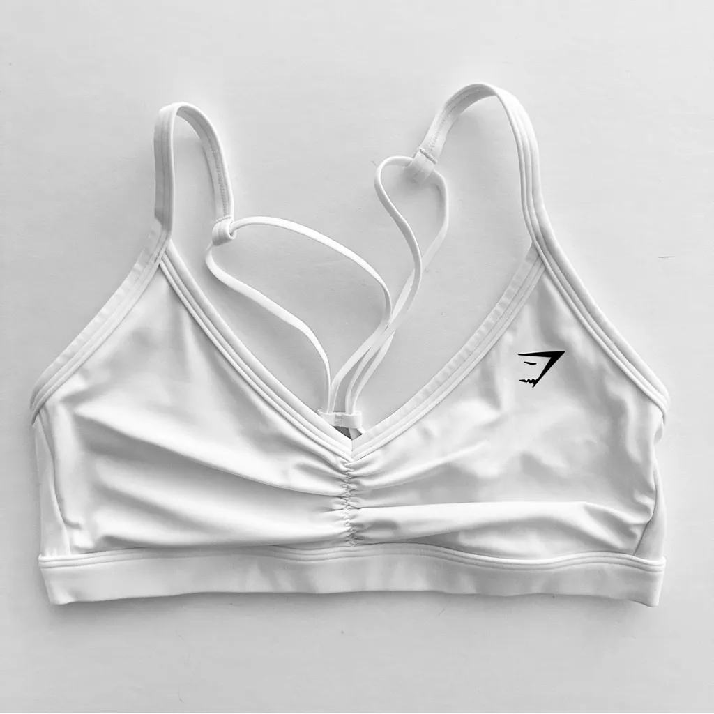 Gymshark S Adapt Marl Seamless Leggings & Ruched Strappy Sports Bra Set - Image 7