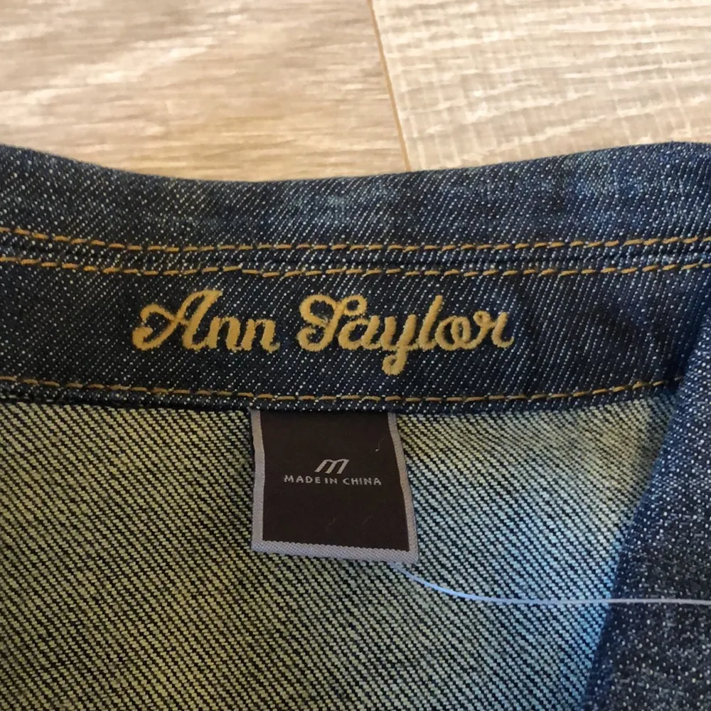 Ann Taylor dark denim jacket - Image 7