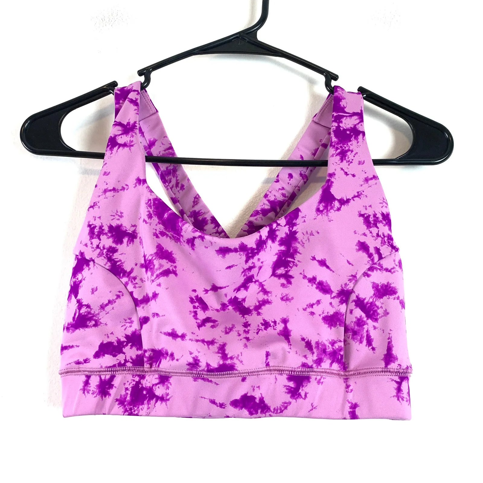 IVL Collective Athletic Sports Bra Crop Top Purple Tie Dye Size 8 - Image 4