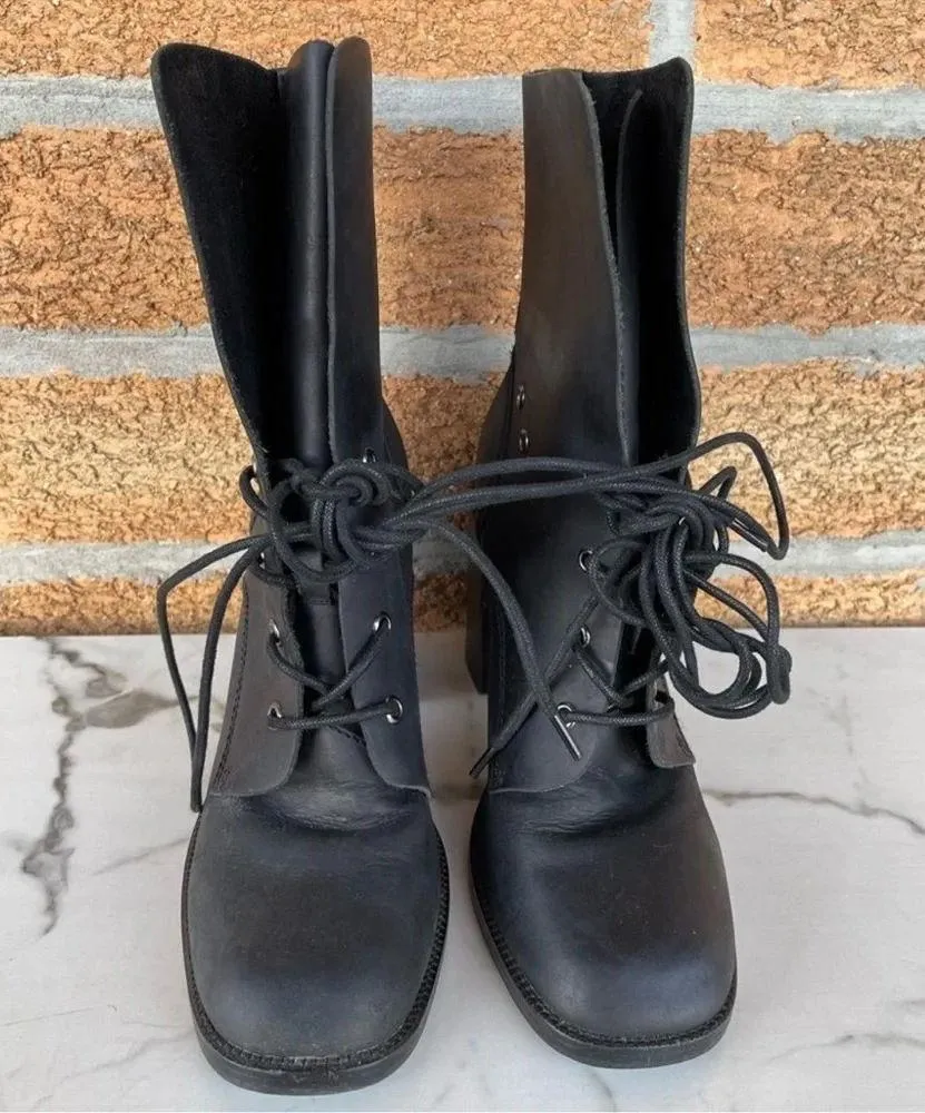 Jeffrey Campbell "JUNEAU" Leather Boots 7.5 - Image 2