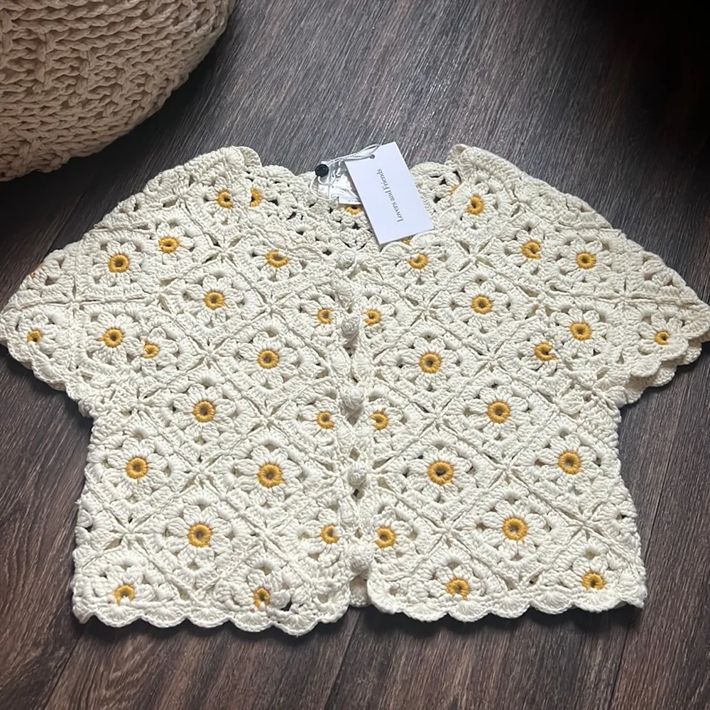 Lovers & Friends Delilah Wildflower Crotchet Top - Image 5