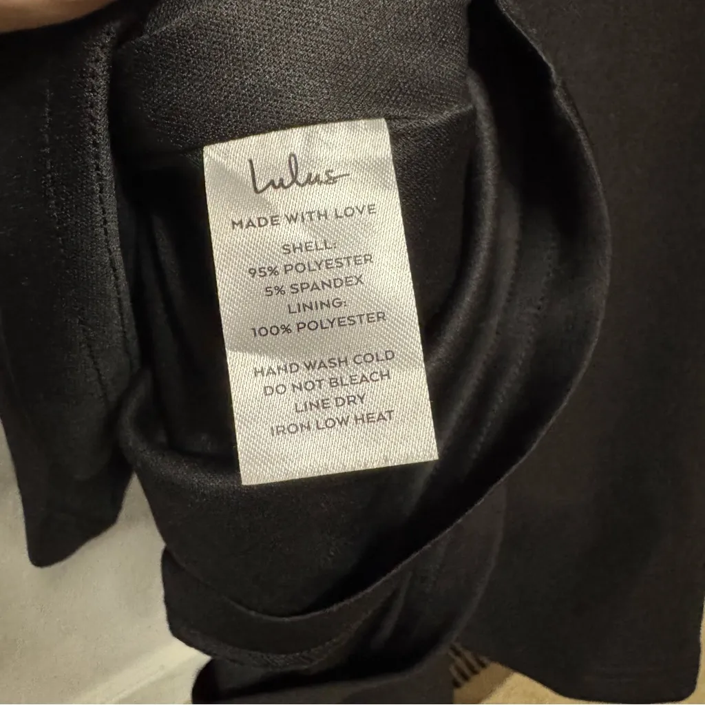 Lulus Play The Party Black Skater Fit Flare Dress Off Shoulder Size S Cocktail - Image 5