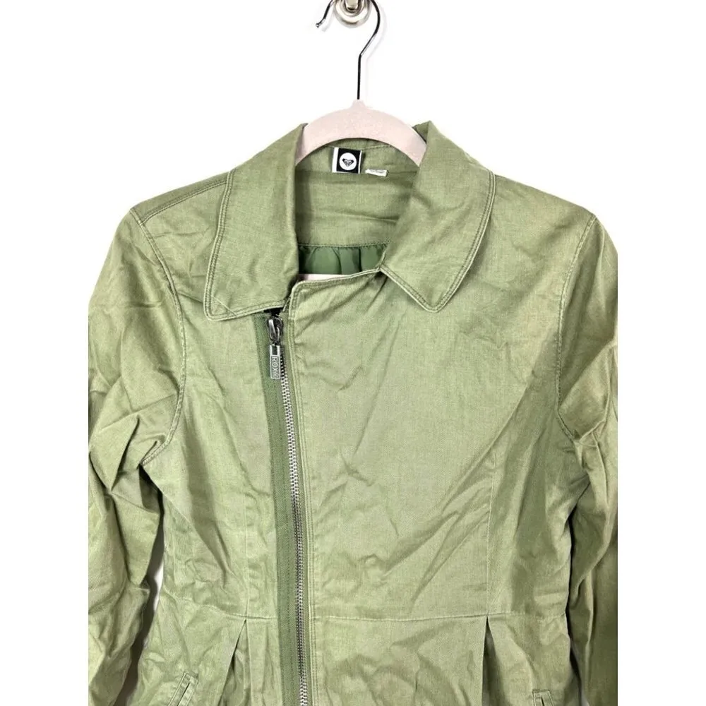 Roxy  green zip up‎ jacket - Image 2