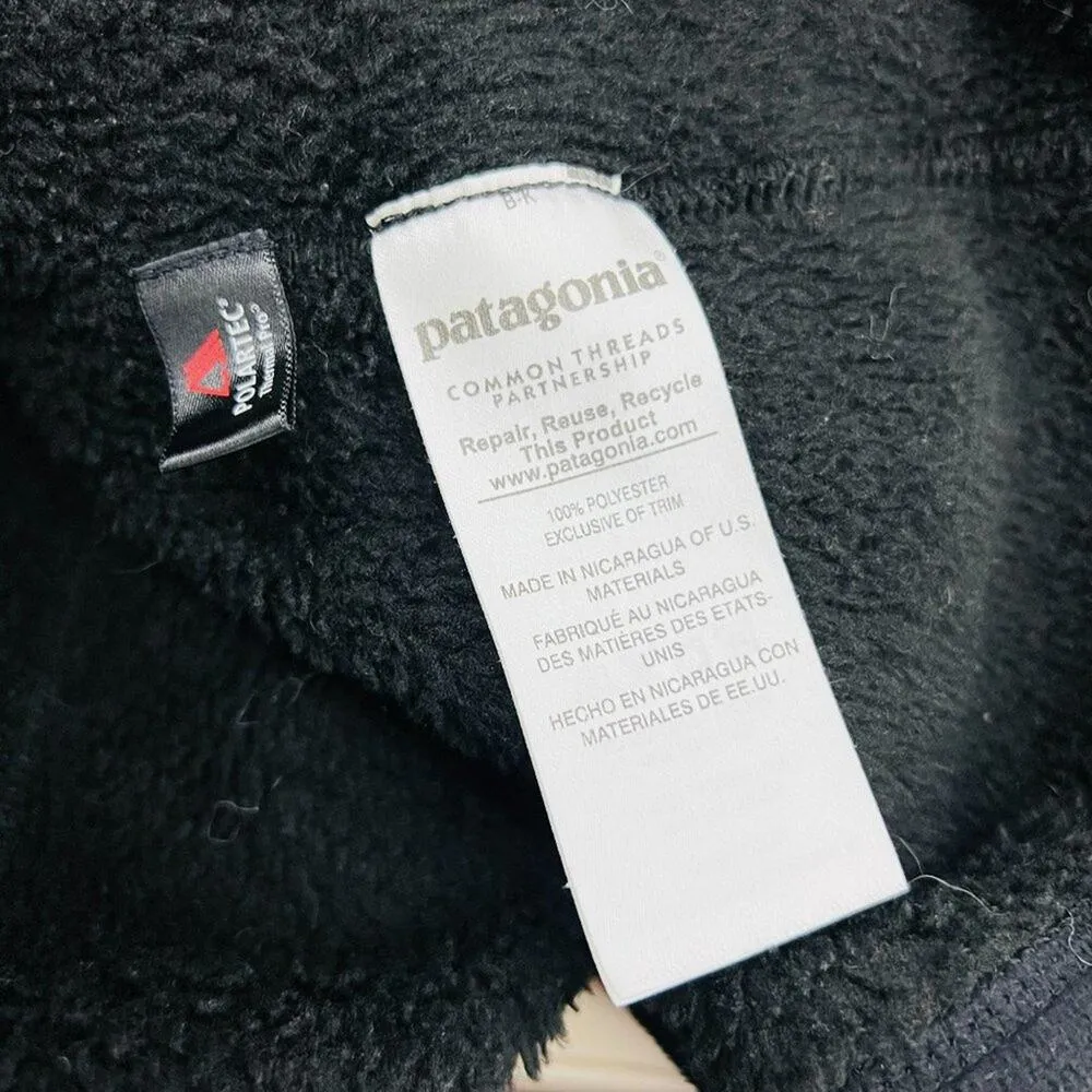Patagonia Re-Tool Snap T Fleece Black Pullover Womens Size Small S - Image 7