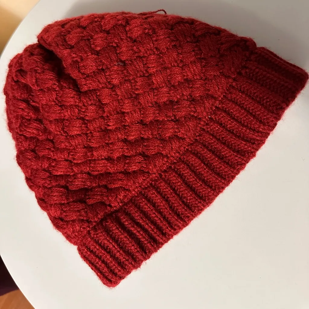 CC Burgundy Winter Beanie - Image 2