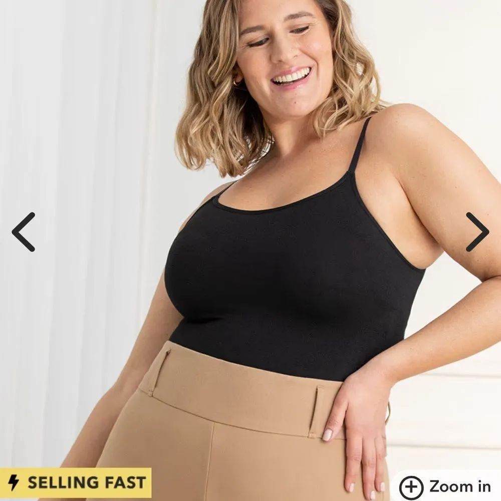 Shapermint Essentials All Day Every Day Scoop Neck Cami Black XXL NWT IN PKG - Image 2