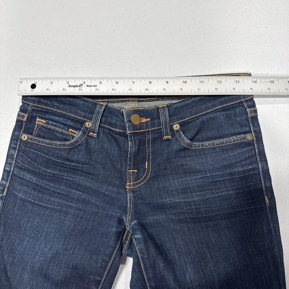 J Brand The Pencil Leg Jeans Mid Rise Dark Blue Denim Pants Womens Size 24 - Image 7