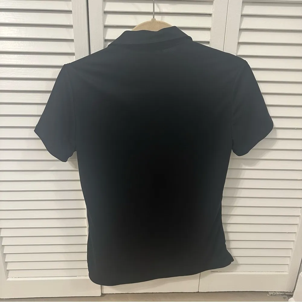 University of Miami Logo Black Adidas Polo Golf Women’s Shirt Small - Image 5