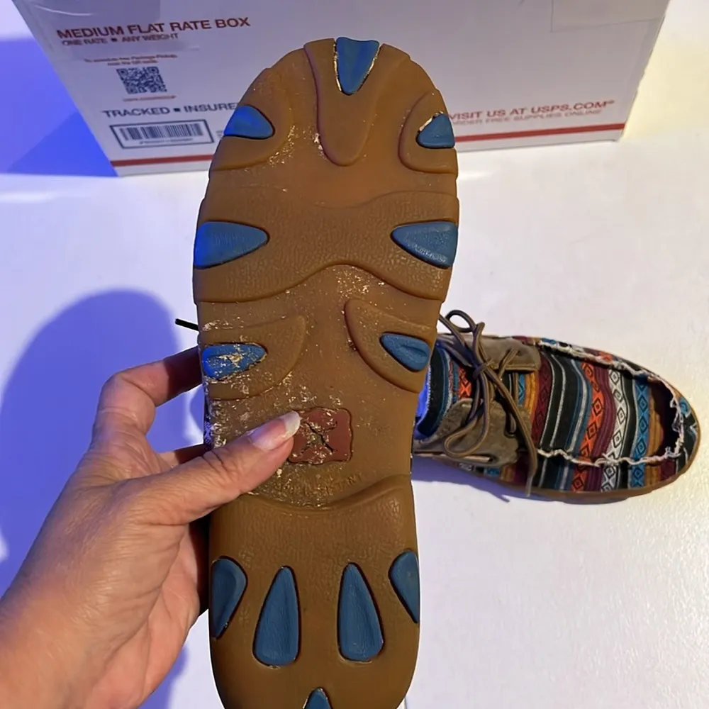 Twisted X  Multicolor Patterned Boat Shoes 8.5
Sarape - Image 7