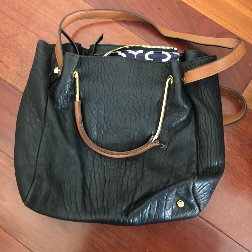 orYANY black leather satchel purse bag - Image 7