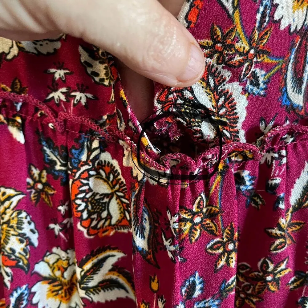 Altar’d State Red Floral Dress size medium - Image 3