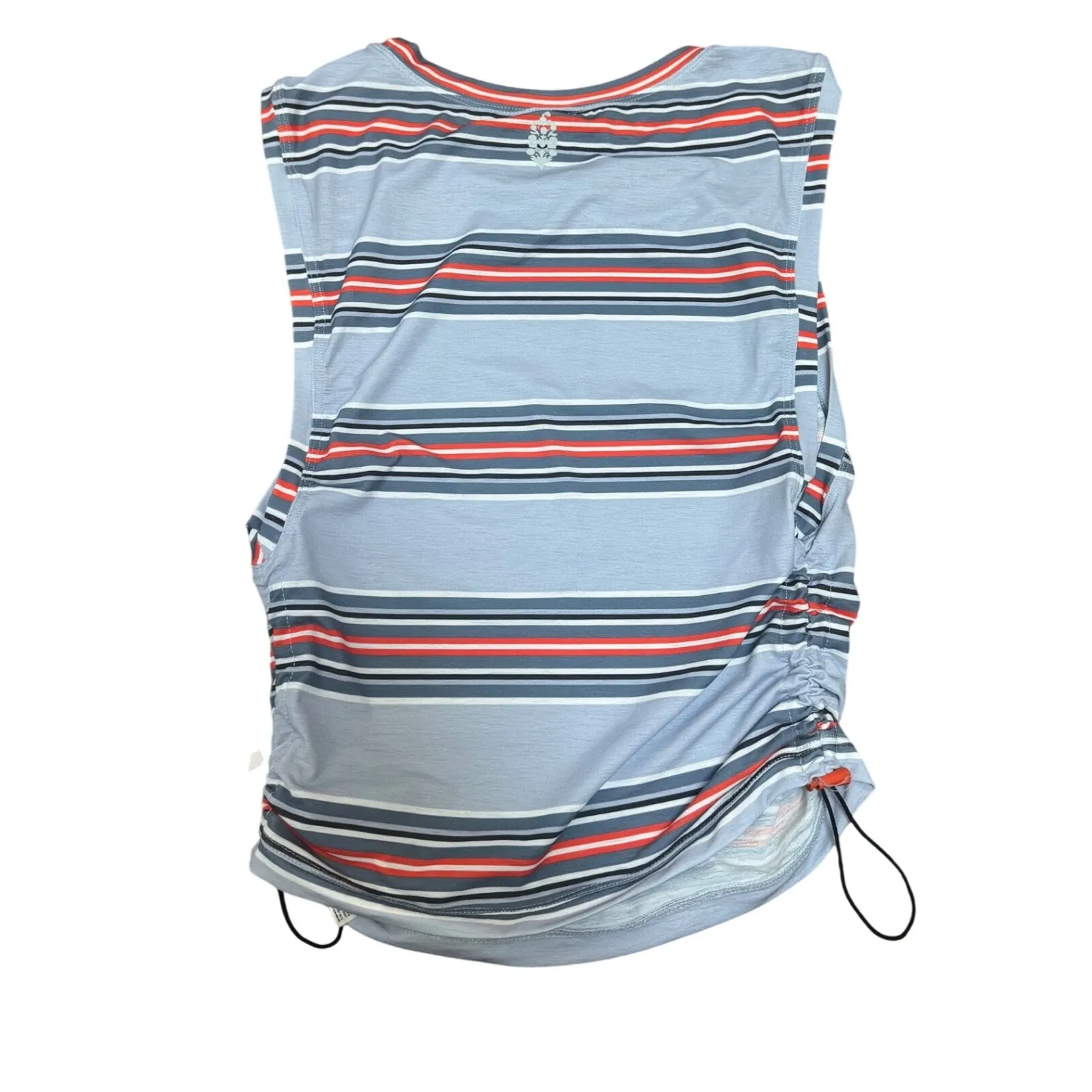Free People Movement Tank Top XS Striped Athletic Ruched Drawstring NWT - Image 2