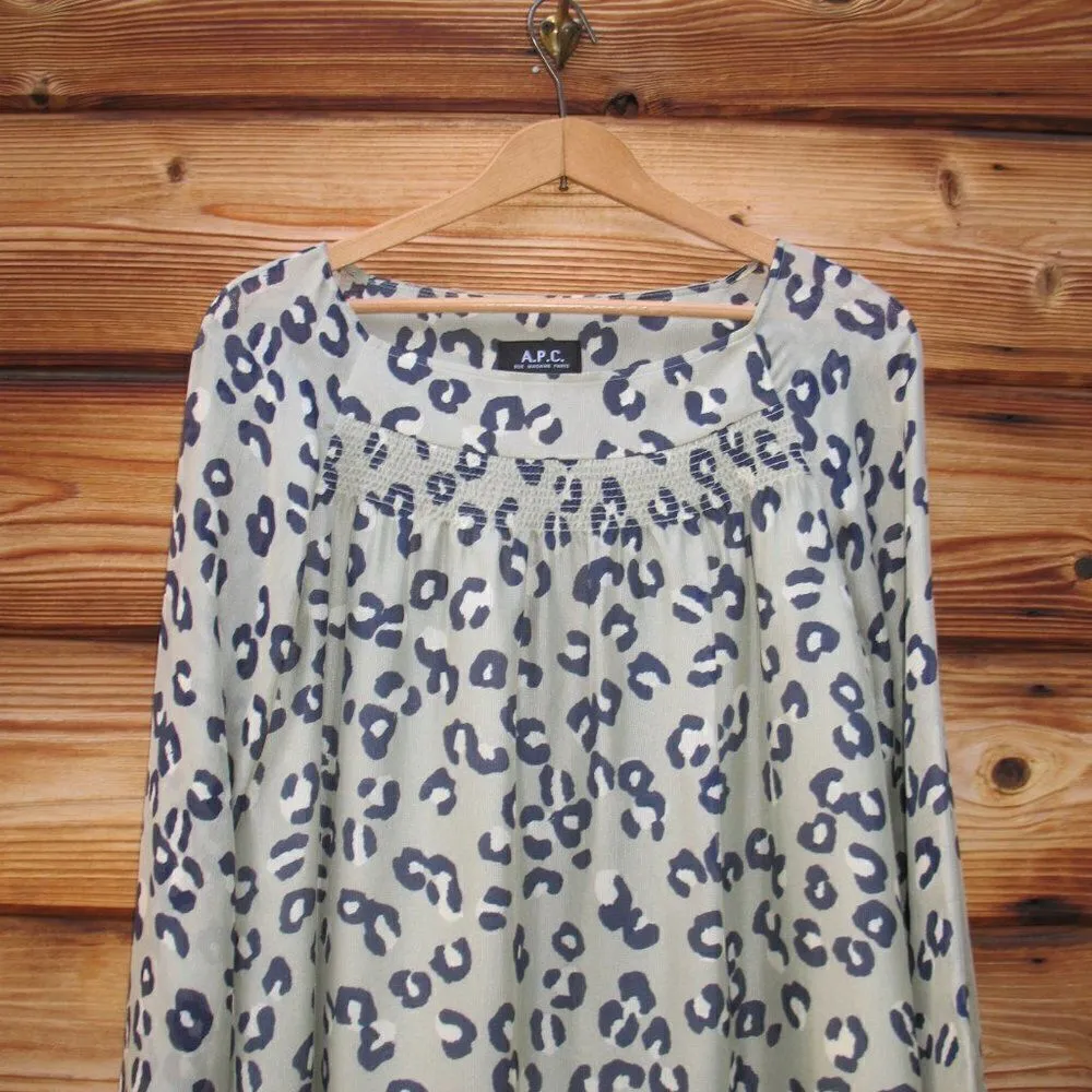 A.P.C. Silk Dress Green Size L - Image 4