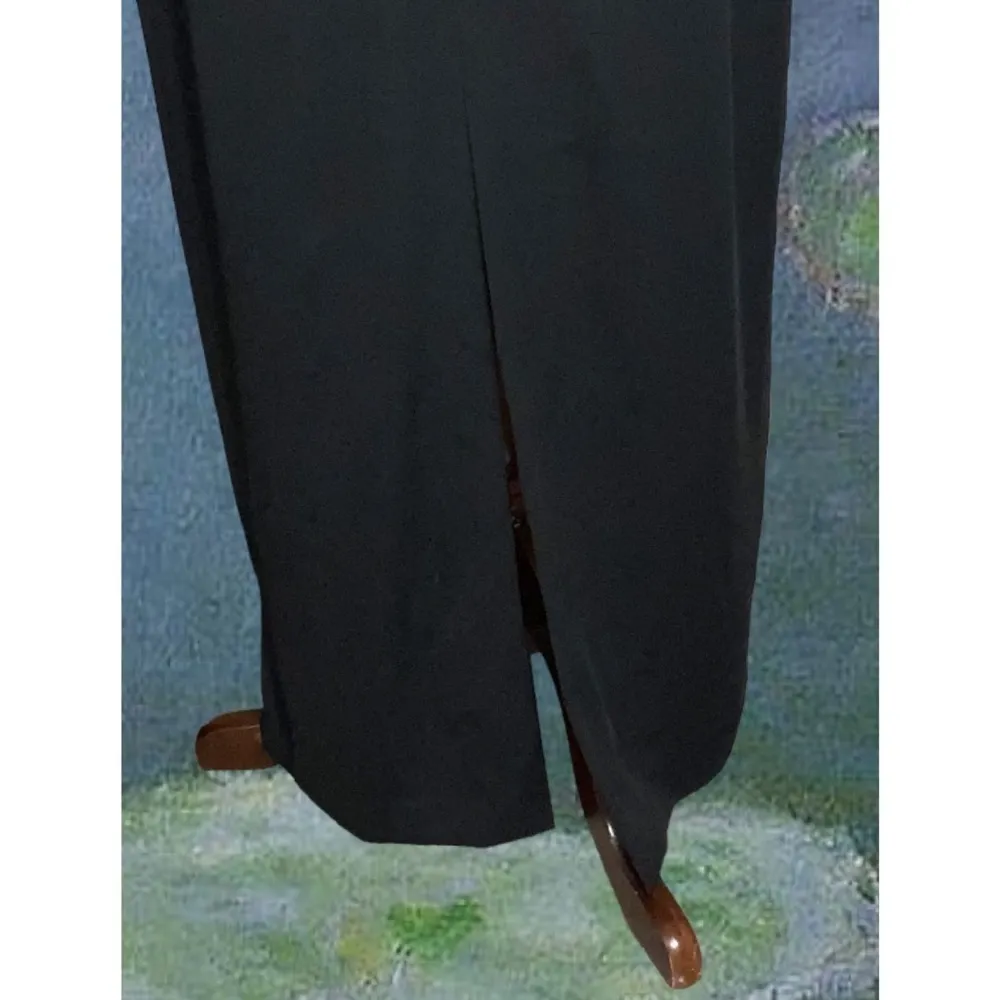 Vintage Georgiou Studio Black & White Halter Top Maxi Dress Size 12 - Image 6