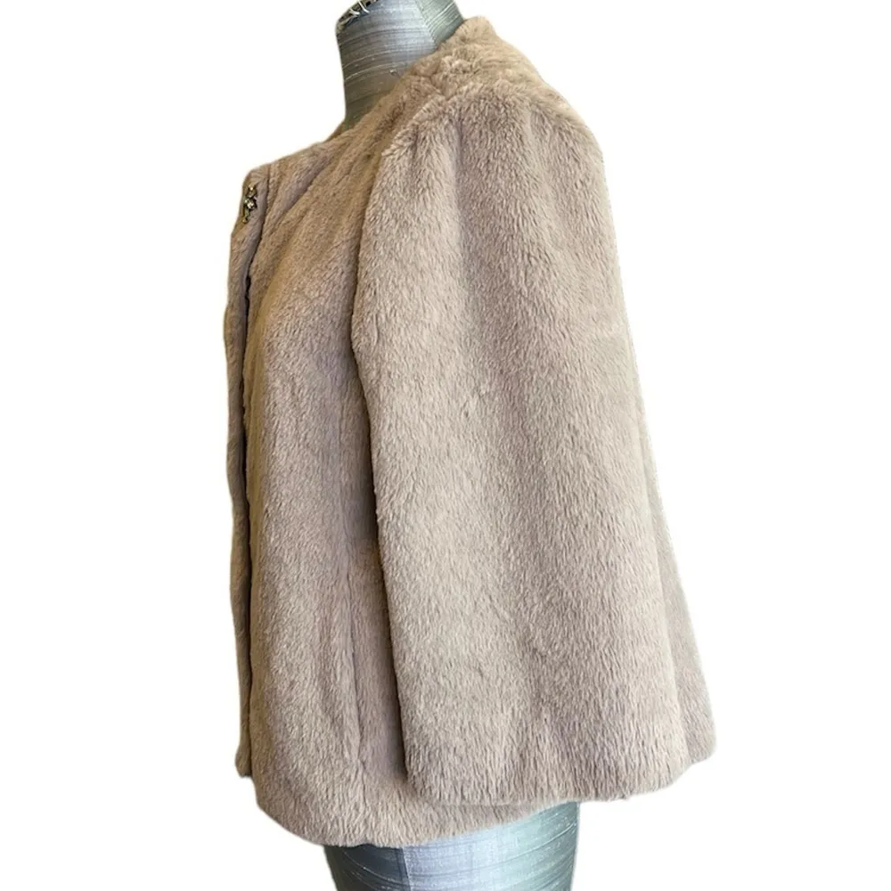 Patrizia Pepe Faux Fur Short Coat IT 46/ US size 10 - Image 3