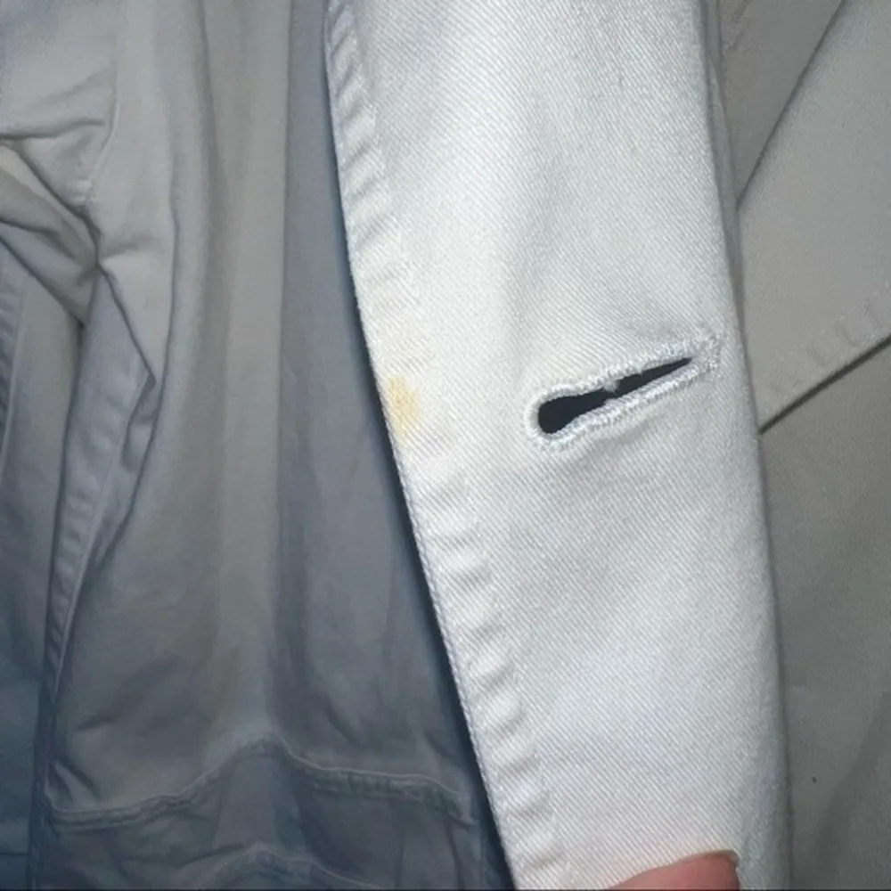 VINTAGE London fog white double breasted  peacoat size 12 - Image 4