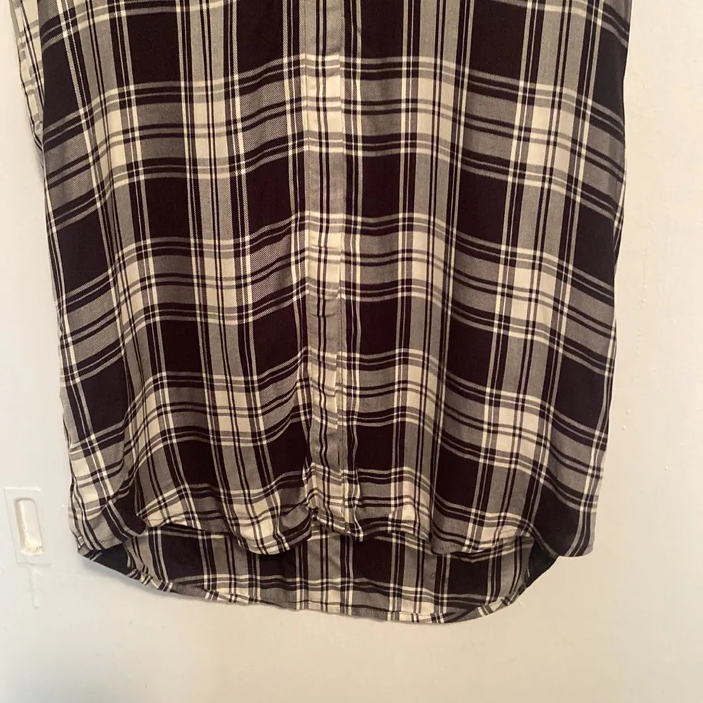 Madewell Plaid Button Down Shirt Dress - Image 3