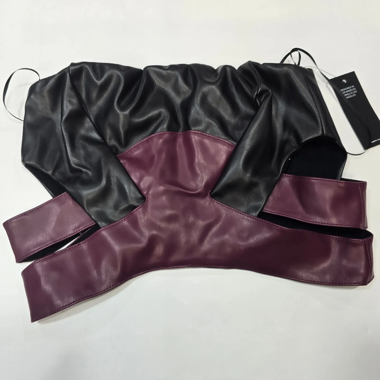 AFRM Inessa Top in Noir Fig Small Purple - Image 3