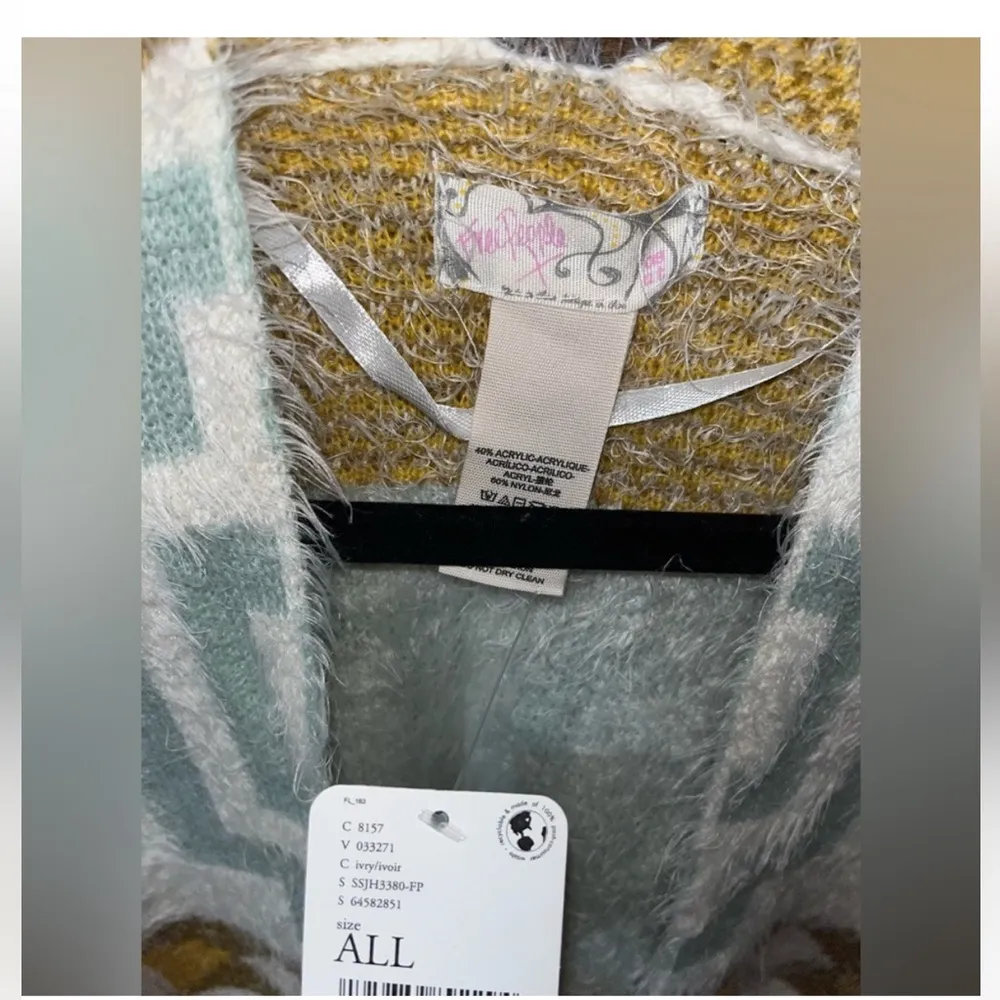 Free People Kimono Diamondback Cozy Sweater - Image 6