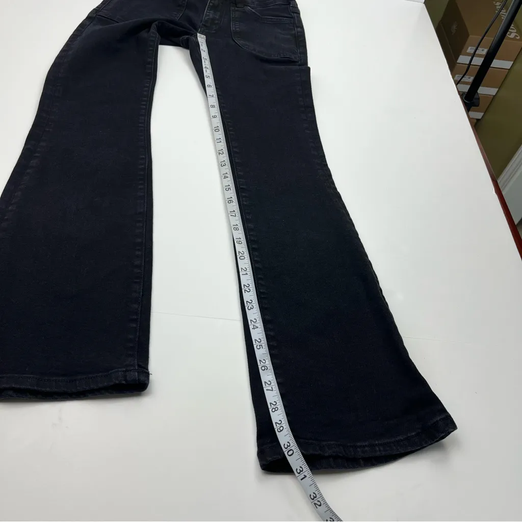 Anthropologie Pilcro The Icon Flare Leg‎ Womens Size 25 Black Denim Jean Pockets - Image 9