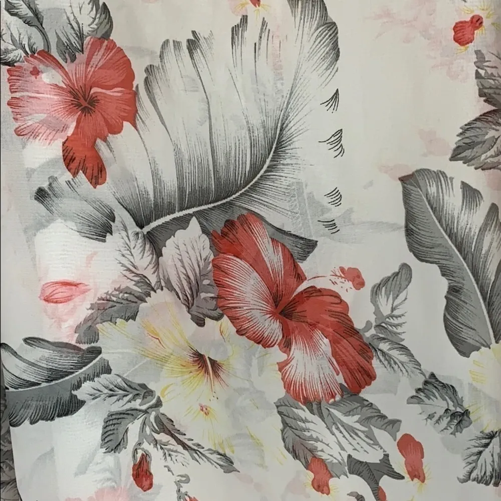 SHEIN sheer floral print tassel hem kimono XS - Image 7