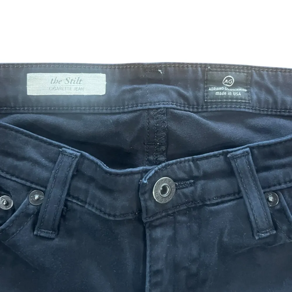 Adriano Goldschmied The Stilt Cigarette Jean Womens Size 28 Regular Black AG - Image 2