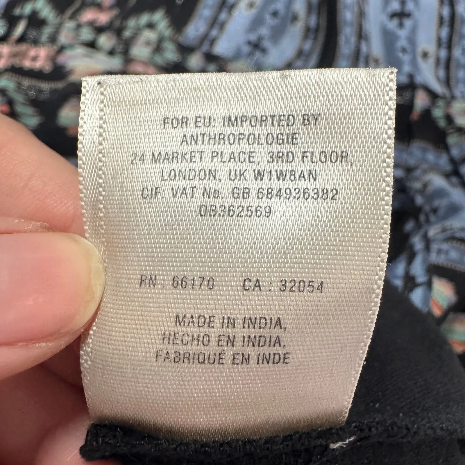 Anthropologie‎ Holding Horses Dress Womens Medium Blue Boho Prairie Winter Moon - Image 9