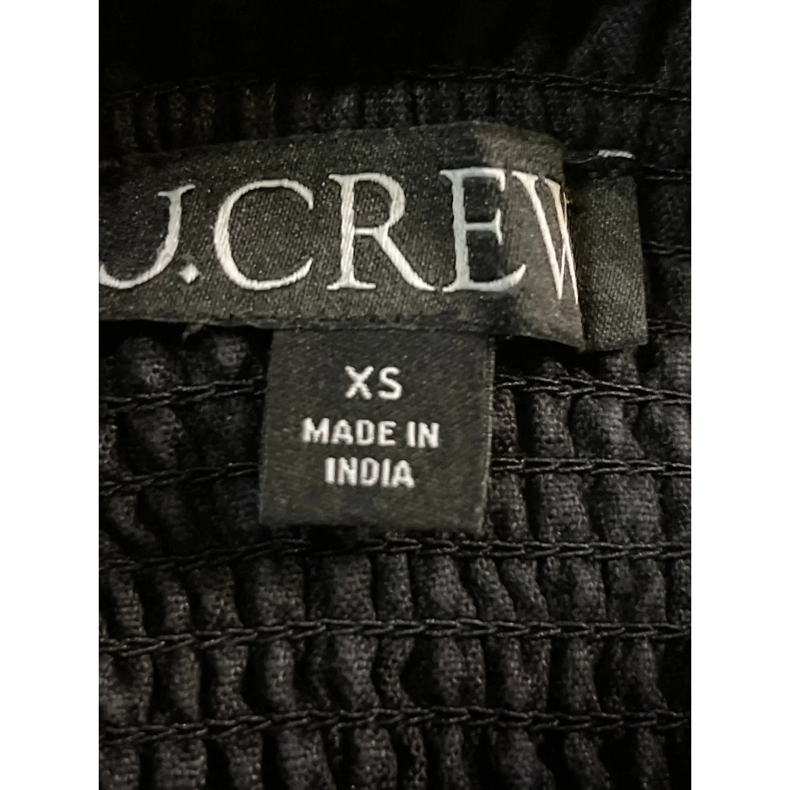 J.Crew Black Linen High Waisted Y2k Smocked A Line Pleated Mini Skirt Size XS - Image 5