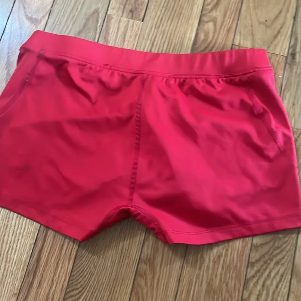 BCG red volleyball spandex shorts size M - Image 3