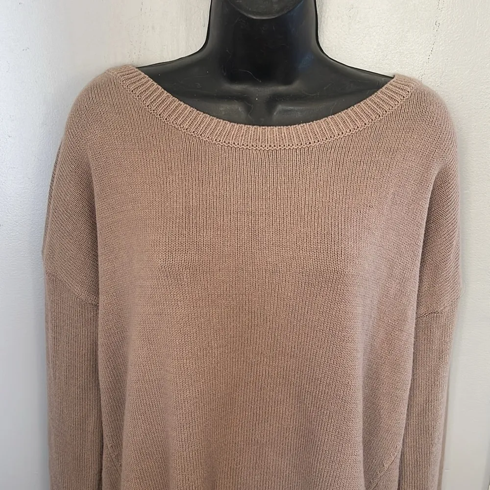 EXPRESS  Lace Up Back Tunic Sweater size M - Image 2