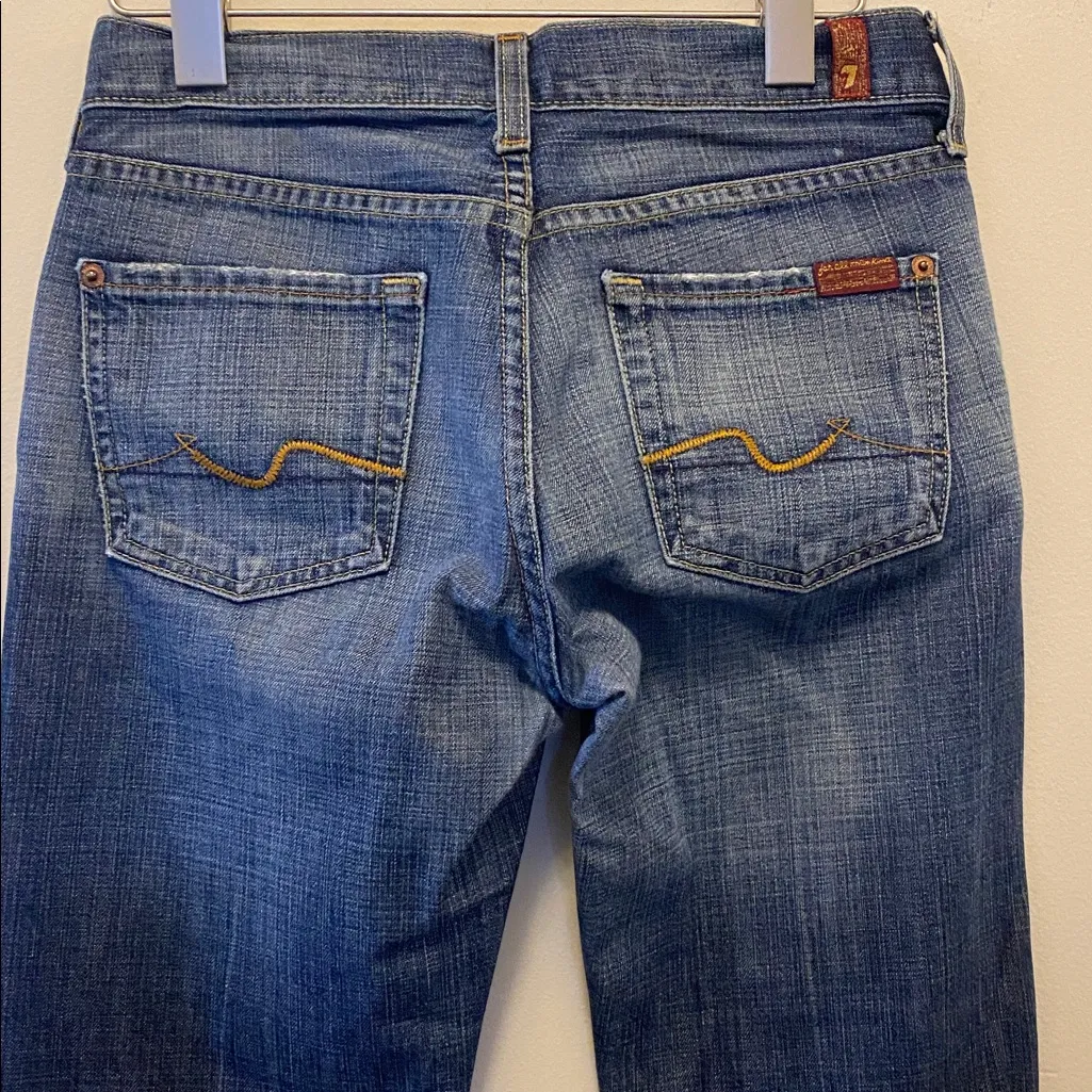 7 for all mankind bootcut denim jeans size 26 - Image 5
