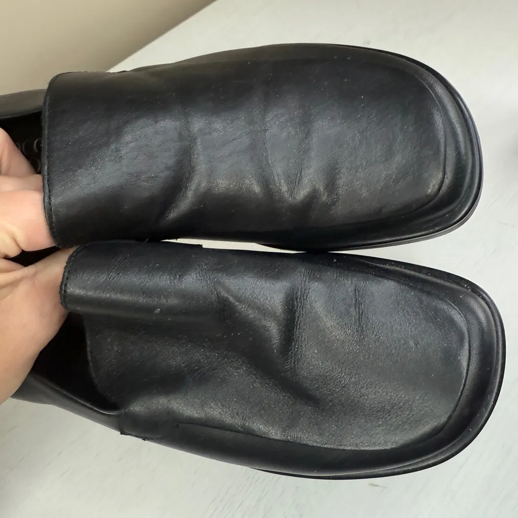 Franco Sarto Bocca Loafer Black Leather - Size 9M Career Preppy Office Academia - Image 12