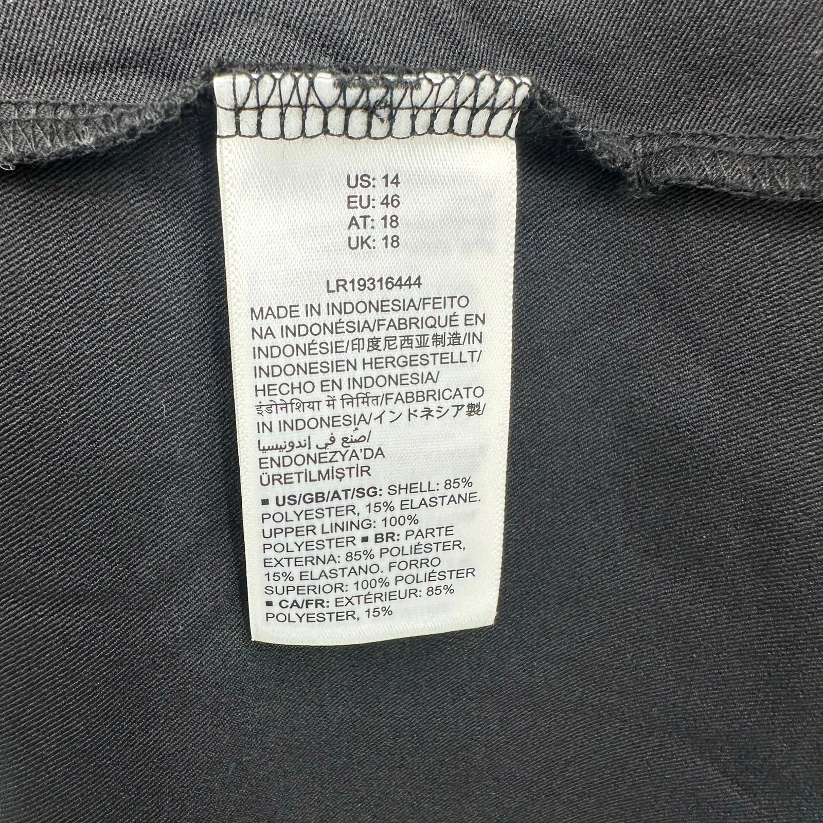 Lark & Ro Size 14 Short Sleeve Dress Black New with Tags NWT Minidress A Line - Image 7